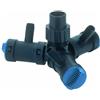 Oase Distributore d'Acqua Multi WD da 1 Pollici, Nero, Triplo - con Doppia Funzione di distribuzione, distributore di irrigazione da Giardino