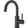 CREA Rubinetto Cucina, Rubinetto Lavello Girevole a 360°, Miscelatore Monocomando per Bagno o Piccola Cucina, Rubinetto Lavandino Bagno con Bocca Alta, Nero Opaco