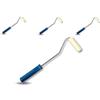 KIBROS IB_428_120_615cx3 | Set di 3 pezzi | Rullo laccato velluto | Struttura lunga | Larghezza manicotto 100 mm | Pittura battiscopa radiatori superfici piatte
