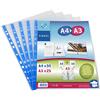Viquel - Confezione di 25 buste perforate, doppio formato A4/A3
