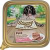 Stuzzy, Cibo Umido per Cani Adulti al Gusto Prosciutto, Paté e Carni in Pezzi - Totale 3,3Kg (22 Vaschette da 150G)