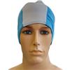 Tuttoperlapiscina 500X Cuffie Nuoto in Poliestere Taglia Unica NO LOGO - Colore Azzurro-Bianco