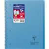 Clairefontaine - Rif. 596802C - Quaderno a spirale Koverbook (160 pagine) - Formato A4+, rigatura a righe e margine, carta velina spazzolata 90 g/m², copertina in polipropilene - Blu