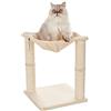 Amazon Basics Albero per gatti con amaca e palo tiragraffi, 40,6 x 50,8 x 40,6 cm, beige