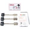 CISA 106520601, Cofanetto 3 Chiavi Lunghe per Serratura Ricifrabile New Cambio Facile