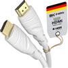 KabelDirekt - Cavo HDMI 4K con schermatura A.I.S., progettato in Germania - 5m (4K@60Hz per una spettacolare esperienza Ultra HD - High Speed con Ethernet, Blu-ray/PS4/PS5/Xbox/Switch, bianco)