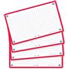 OXFORD Flash 2.0 - 80 schede Bristol Flash Cards 7,5 x 12,5 cm Piccole Piastrelle Cornice Rosso