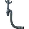 Cornat Rezyklat T353306R - Sifone per tazze, 1 1/2, con tubo di scarico flessibile e connettori per dispositivi - Realizzato in plastica riciclata, Made in Germany Qualità / T353306R