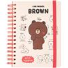 Grupo Erik: Bullet Journal Line Friends | Quaderno A5 ad anelli 180 pagine con copertina rigida, chiusura elastica, carta d'avorio di alta qualità e pagine puntinate, quaderno kawaii ad anelli
