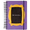 Grupo Erik: Bullet Journal Friends | Quaderno A5 ad anelli 180 pagine con copertina rigida, chiusura elastica, carta d'avorio di alta qualità e pagine puntinate, ideale per appunti o journaling