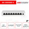 Hikvision DS-3E0508-E - Switch Hikvision 8 Porte 10 / 100 / 1000 Mbps RJ45 Switch rete