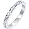 Elli Anello con cristallo Swarovski da Donna, in Argento 925, Misura 54
