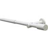 Gardinia Set con Bastone per Tende Elba Cilindro 1 Binario Ø 16/19 mm Avorio 120-210 cm