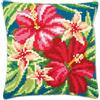 VERVACO Kit Cuscino Punto Croce FIORI BOTANICI Set Ricamo Principianti Cuscini Gobelin Decorativi ca. 40 x 40 cm Accessori Per Lavoretti Creativi DIY Casa Decor Hobby Adulti Cross Stitch