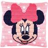 Vervaco - Cuscino per punto croce, motivo: Minnie Mouse, pre-definito, in cotone, multicolore, 25 x 25 x 0,3 cm
