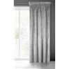 Eurofirany Villa - Tenda in velluto morbido arricciato, 1 pezzo, elegante, liscia, 290 g/m2, tinta unita, soffice, moderna, classica, per soggiorno, camera da letto, lounge, grigio acciaio, 140 x 270