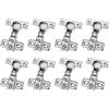 LOOTICH 90 Grado Battuta Esterna Mini Cerniere Compatta 26mm con Ammortizzatore per Telaio e Porte Soft Close Cerniera per Cucina Armadio Porta Ante Mobili Paracolpi 8 Pezzi