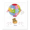 VERVACO Kit Punto Croce Contato Mongolfiera Annuncio Nascita Punto Croce ca. 25 x 29 cm Regalo Personalizzato Set Fai da Te attività Creative Adulti Benvenuto Bambino Cross Stitch