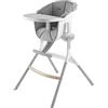 BÉABA - Up&Down, Seggiolone Pappa, per Bambini e Neonato, Ergonomico, Evolutivo, con Ripiano Rimovibile, 6 Altezze Regolabili, Comodo, di Design, Materiali robusti, Prodotto in Francia