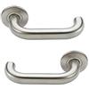 Bricard - Coppia di maniglie su rosone in acciaio inox Tempo, 668451