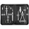 marQus Solingen Kit Manicure Professionale - Set da 12 Pezzi per Uomo e Donna - Ideale per uso personale o professionale. Design compatto, perfetto per ogni esigenza