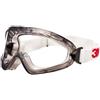 3M-SOLVENTUM Occhiali a mascherina di protezione 3M 2890S, lente trasparente in PC (AS/AF), a tenuta di gas, banda elastica
