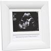 Deknudt Frames S54SED - Cornice portafoto per Echo S54SF1 + Custodia in Legno Verniciato Tedesco 10 x 10 cm, Colore: Bianco