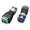 bemax CONNETTORE BNC MASCHIO VIDEO BALUN CAT.5 CCTV BEMAX BA-BNC06 (Conf. da 25 Pezzi)