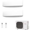 Fujitsu Condizionatore Climatizzatore Fujitsu Dual Split Inverter R32 Serie KE White 9000+9000 BTU Con AOYG18KBTA2 Wi-Fi