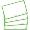 Oxford - Schede flash di Oxford, vuote con cornice verde, confezione da 80, dimensioni 7,5 x 12,5 cm