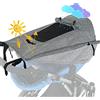 WD&CD Parasole per Passeggino, Telo Parasole per Carrozzina e Passeggino, Universale Regolabile UV 50+ Protezione Solare Parasole Passeggino con Custodia - Grigio