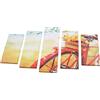 Homemania 5bmcan-044 Quadro Bicycle, Disegno Cornice, Multicolore in Legno, 20 x 60 x 3 cm