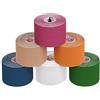 ALPIDEX Nastro Kinesiologico Tanti Colori 1/3/ 6/12 Rotoli 5 m x 5,0 cm E-Book Esempi Applicazione Tape Kinesiologico Muscolare Cerotto, Colore:Misto, Quantità:6 Rotolo