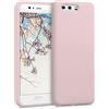 kwmobile Custodia Compatibile con Huawei P10 Cover - Back Case per Smartphone in Silicone TPU - Protezione Gommata - oro rosa matt