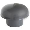 First Plast CDVM100A Cappello di Ventilazione Testa Esalatore, Nero, diametro 100 mm