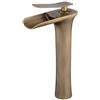 Beelee Miscelatore Monocomando per Lavabo Rubinetto Bagno a Cascata Finitura ottone anticato