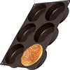 Lurch Stampo per Pane per Hamburger, Silicone, Marrone, 28,7 cm x 19,3 cm x3,1 cm