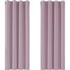 Deconovo Tende da Sole Blackout Tende Moderno per Tua Casa 100% Poliestere, 2 Pannelli 117x138 CM, Rosa lavanda