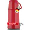 Helios Elegance - Bottiglia isolante, 0,25 l, colore: Rosso
