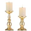 Nuptio 2 Pezzi Portacandele in Colonna di Ferro, candelabro di Tavolo per Decorazione Matrimoni/Feste/Compleanno, Oggetti di Scena Cena a lume di Candela, Decorazioni candelabro