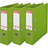Esselte, N°1 Power, Confezione da 3 raccoglitori a leva, Verde, Dorso 75mm, A4, PP, 624275