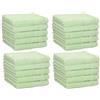 Betz 20 Lavette salvietta asciugamano per il bidet Neapel 100% cotone misure 30 x 30 cm diversi colori Colore verde