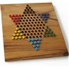 LEDELIRANT DAMA CINESE giochi da tavolo familiare di strategia da 2 a 6 giocatori in legno massiccio eco-responsabile alle norme CE, marca francese Le Délirant, gioco da viaggio con vassoio facile a l'impiego.