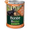 Monge Bwild Dog Adult Mini Grain Free Anatra Zucca e Zucchine - Lattina da 400 gr