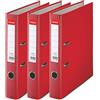 Esselte, Essentials, confezione da 3 raccoglitori a leva, rosso, dorso 50 mm, A4, PP, 624296