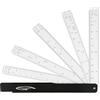 GRAPHOPLEX Righello 15 cm Riduzione a Ventaglio - 10 Scale di Conversione - Righelli Flessibili con Graduazioni Precise - Materiale Rigido - Architetto, Studente, Scuola - Traccia, Taglia - Precisione