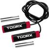 TOORX Corda da Salto in PVC con Pesi Estraibili (2x250 gr) - Per Allenamenti Cardio, Tonificazione e Resistenza