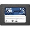 Patriot SSD 512GB Patriot P210 (6,4cm) 2,5 SATA-III 6Gb/s [P210S512G25]
