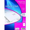 Avery Dennison Office Star Box - 1200 etichette bianche multi-uso, 97 x 42 mm