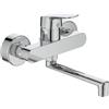 Ideal Standard - Ceraflex Miscelatore monocomando a parete per lavello con bocca di erogazione 200mm orientabile, Cromo